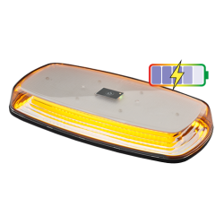 Mini Rampa luminoasa girofar LED cu prindere magnetica si acumulator Mini Rampa luminoasa girofar LED cu prindere magnetica si acumulator